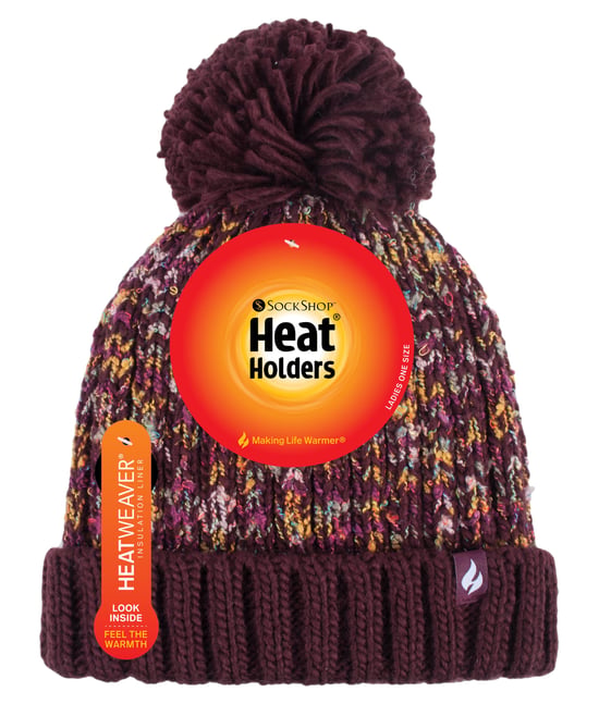 HEAT HOLDERS - Gorro térmico de invierno para mujer con pompón grande - Image 2