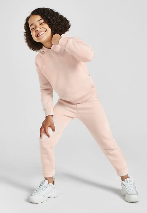 Chándal mini Essential Overhead de niña McKenzie en rosa - Image 1