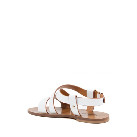 Dee Ocleppo Sandalia Plana para Mujeres Blanca OC3501 VITELLO BIANCO - Image 3