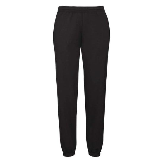 Fruit Of The Loom Mens Premium 70/30 Elasticated Jog Pants / Jogging Bottoms (Black) - Image 1