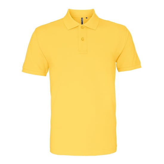 Asquith & Fox Mens Plain Short Sleeve Polo Shirt (Mustard) - Image 1