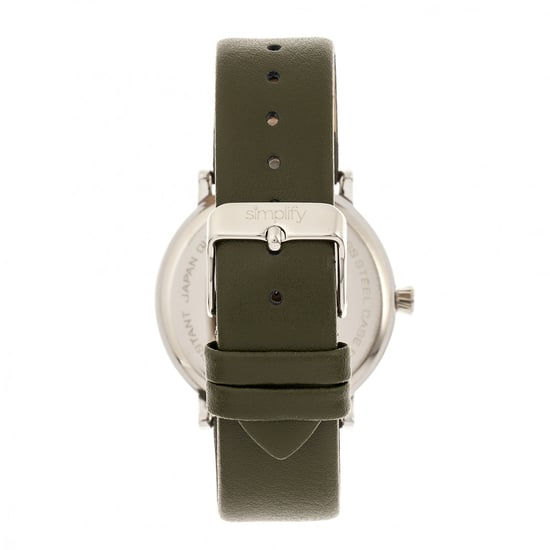 Simplify The 6200 Leather-Strap Watch