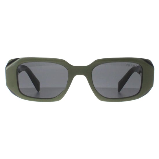 Prada Rectangle Womens Sage Black Dark Grey PR17WS