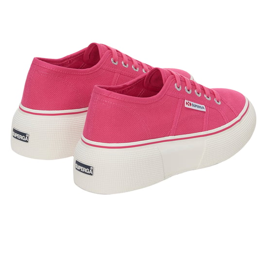 Superga Womens/Ladies 2287 Bubble Line Trainers (Fuchsia Pink/Avorio)