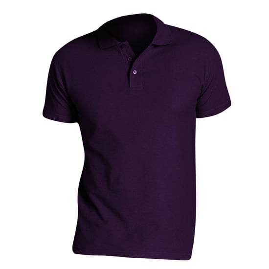 SOLS Mens Summer II Pique Short Sleeve Polo Shirt (Dark Purple) - Image 4