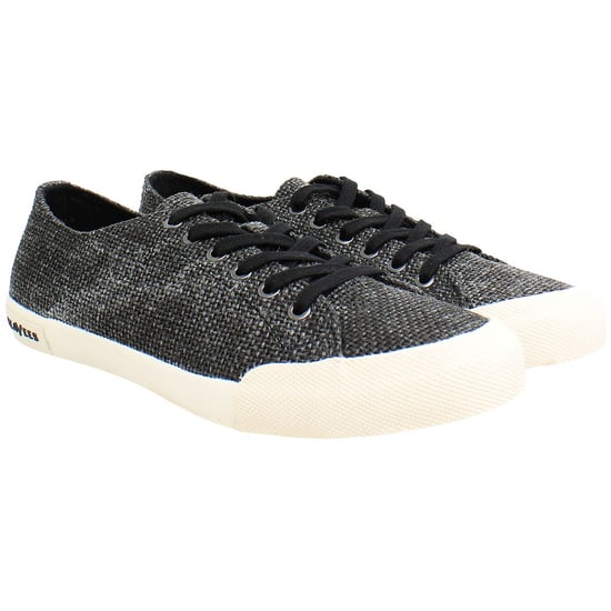 Seavees Monterey Raffia Zapatillas de Mujer en Negro - Image 2