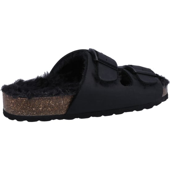 Hush Puppies Jessie Leather Women's Black Slippers - Image 2
