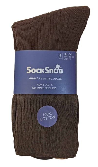 6 Pares de Calcetines de Algodón Transpirables y No Elásticos para Hombre. - Image 2