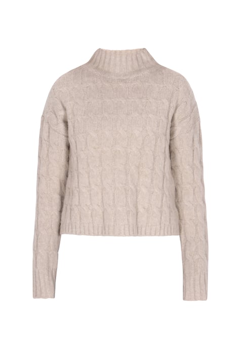 Dreimaster Pullover women light brown melange - Image 1