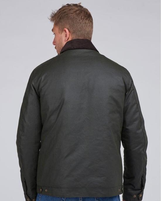 Chaqueta de Cera para Hombres Barbour International Workers - Image 4