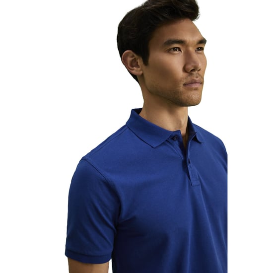 Asquith & Fox Mens Plain Short Sleeve Polo Shirt (Royal) - Image 3