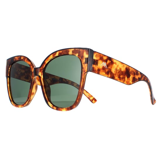 Montana Square Womens Shiny Havana G15 Green Polarized MP73C