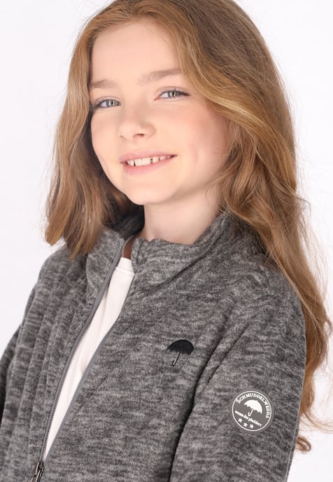 Schmuddelwedda fleece jacket Grey melange - Image 5