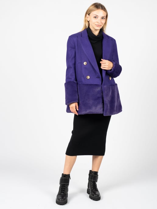 Silvian Heach Abrigo Nichiren de mujer Violeta - Image 2
