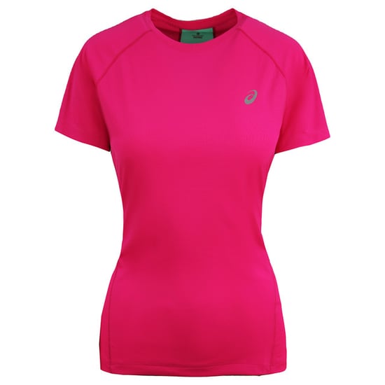 Asics Motion Dry Manga corta Cuerpo Rosa Pink Womens corriendo Top 131431 0692 - Image 1
