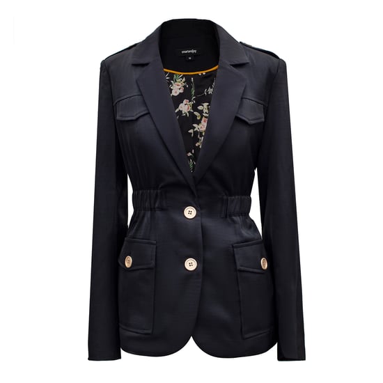 Safari blazer with gathered waist - Image 6