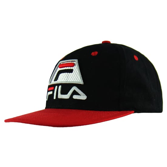 Gorra Fila Logo para Hombre Negra/Roja - Image 1