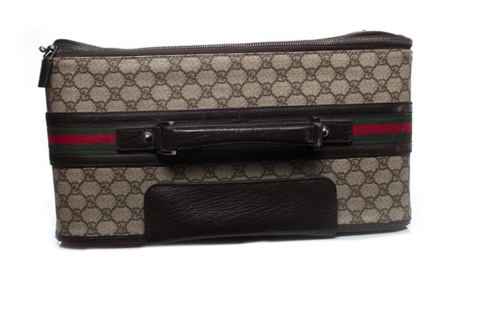 GG canvas suitcase in brown - Image 5