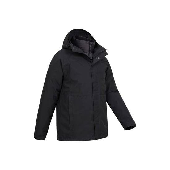 Mountain Warehouse Mens Alaskan 3 In 1 Waterproof Jacket (Black) - Image 5