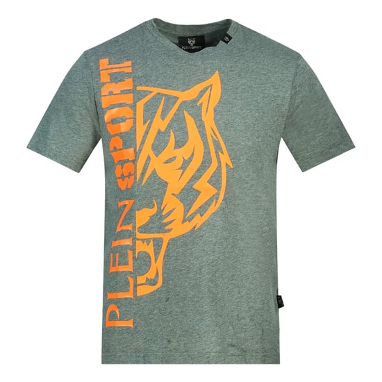 Plein Sport camiseta gris con logo lateral del tigre - Image 1