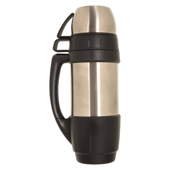 Mountain Warehouse Double-Walled Flask & Cup Set (Silver) - Image 2