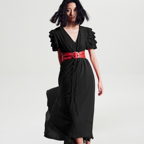 Tiered frills shoulder long dress - Image 4