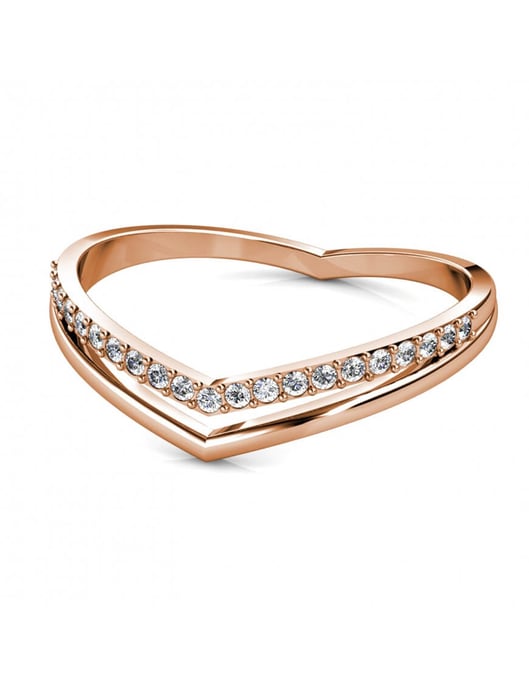Anillo Tirinto - Oro rosa y cristal - Image 4