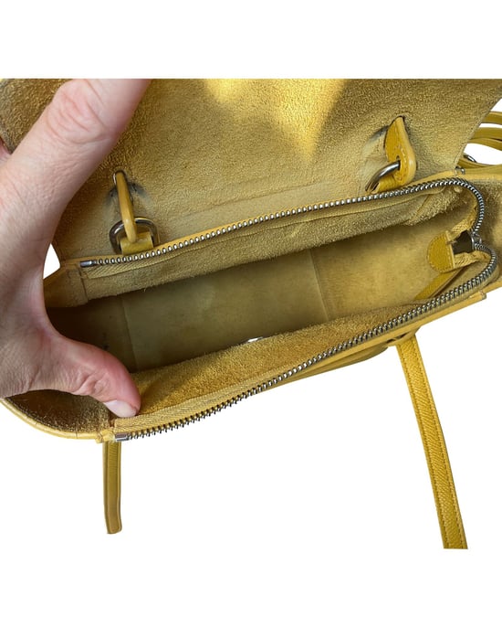 Celine Mini Belt Bag in Yellow Calfskin Leather - Image 6