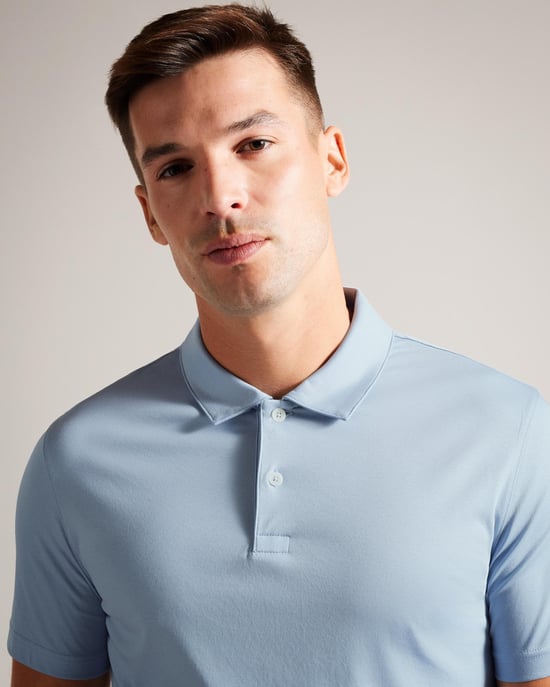 Polo de Manga Corta Slim de Tacto Suave para Hombre Ted Baker Zeiter - Image 3
