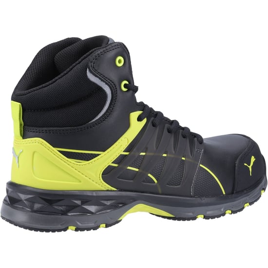 Puma Safety Velocity 2.0 MID S3 Leather Yellow Safety Boots - Image 2