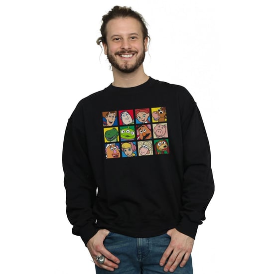 Disney Mens Toy Story Character Squares Sweatshirt (Black)