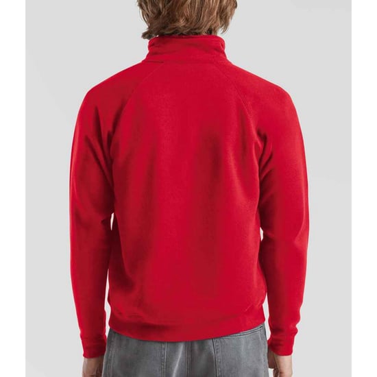 Fruit of the Loom Mens Premium Polycotton Sweatshirt (Red) - Image 2