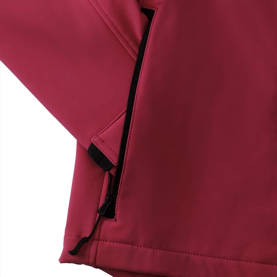 Russell Mens 3 Layer Soft Shell Gilet Jacket (Classic Red) - Image 3