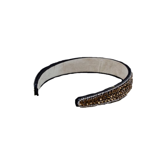 Satin Headband with Small Stone Embelishment