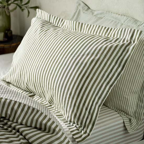 Funda de Almohada de Algodón Rayas Mélange Hebden de Yard (Par) - Image 1