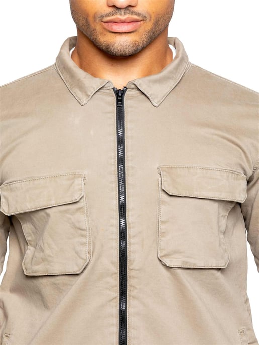 Enzo | Chándal con pantalón corto para hombre - Beige - Image 4