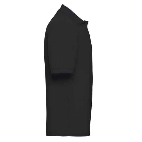 Russell Mens Polycotton Pique Polo Shirt (Black) - Image 3
