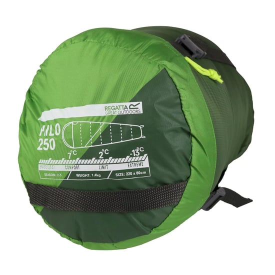 Regatta Hilo v2 250 Mummy Sleeping Bag (Extreme Green/Green Pastures) - Image 2