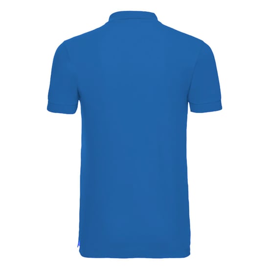 Russell Mens Stretch Short Sleeve Polo Shirt (Azure Blue) - Image 2