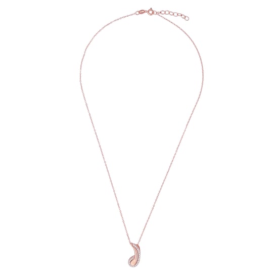 Orphelia 'Tilou' Women's 925 Sterling Silver Chain with Pendant - Rose ZH-7441 - Image 1