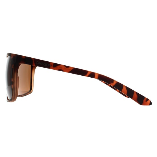 Dragon Square Mens Matte Tortoise Bronze Sunglasses