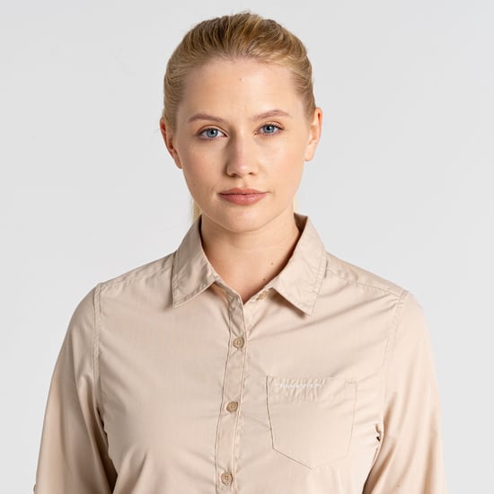 Craghoppers Womens/Ladies Kiwi II Shirt (Desert Sand) - Image 2