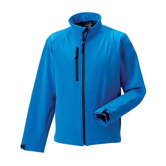 Russell Mens Water Resistant & Windproof Softshell Jacket (Azure Blue) - Image 4