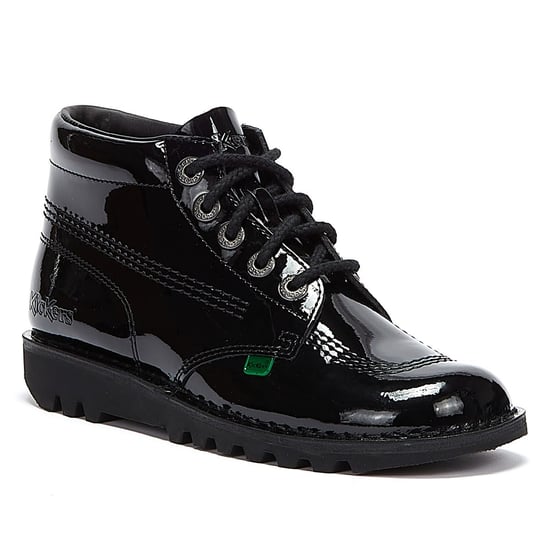 Kickers Kick Hi Womens Patent Boots - (Black) - Image 2