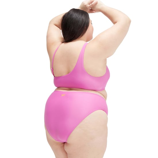 Women's Speedo Plus Size Asymmetric Bikini in Violet