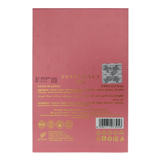 Afnan Supremacy Gala Extrait de Parfum 90ml Spray for Her - Image 4