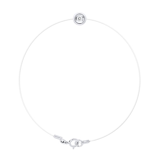 DIADEMA - Bracelet - Transparent Nylon - Real Diamond