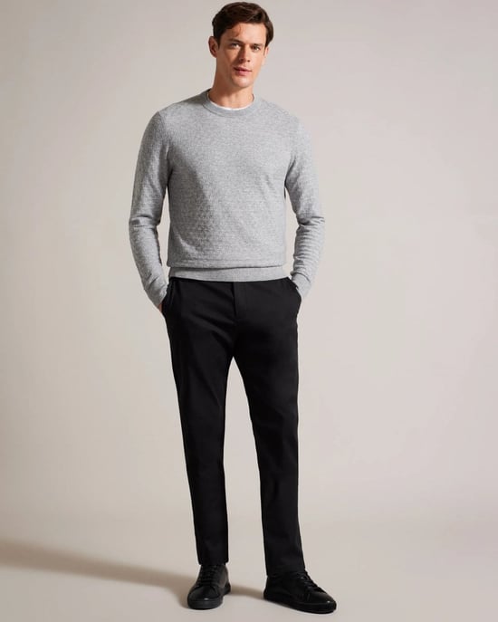 Sudadera de punto de manga larga Ted Baker Loung para hombre - Image 3