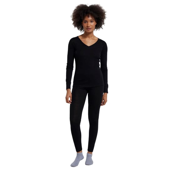 Mountain Warehouse Womens/Ladies Merino Wool V Neck Top (Black) - Image 4