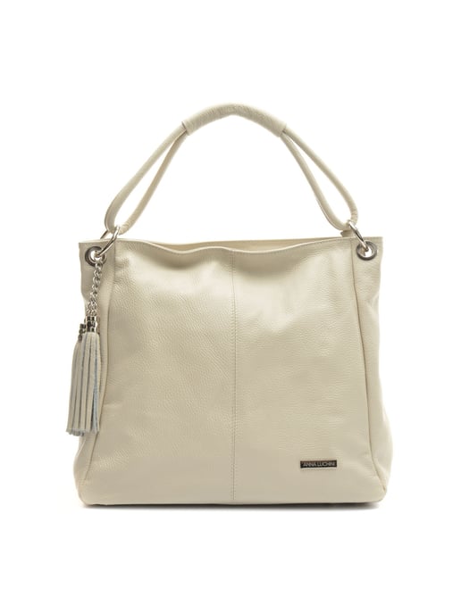 Anna Luchini SS22 AL 1071 Beige Leather Bag - Image 1